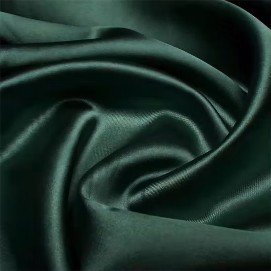 Tessuto in raso mikado di seta twill di poliestere 100% stock di fabbrica per matrimonio/abito
