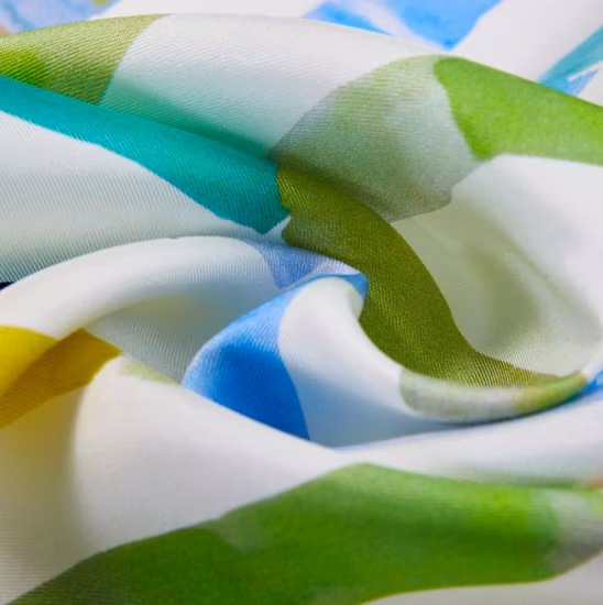 Tessuto twill di seta stampato personalizzato per cravatte e sciarpe