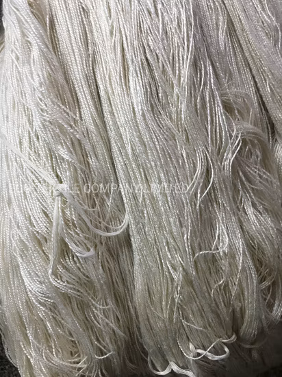 Seta di gelso bianca e super morbida/lana merino a fibra lunga pettinata filato misto per arazzi a mano